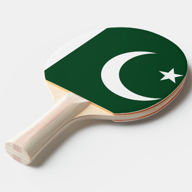 Ping Pong Paddle mit der Flagge Pakistans Tischtennis Schläger (Vorderseite)