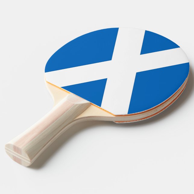 Ping Pong Paddle mit der Flagge Schottlands Tischtennis Schläger (Vorderseite)