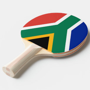 Ping Pong Paddle mit der Flagge Südafrikas Tischtennis Schläger