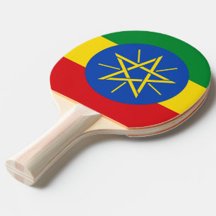 Ping Pong Paddle mit Fahne von Äthiopien Tischtennis Schläger