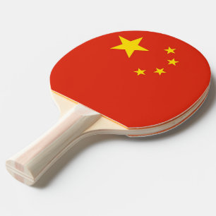 Ping Pong Paddle mit Flag der China Tischtennis Schläger