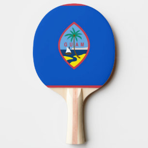 Ping Pong Paddle mit Flag Guam, USA Tischtennis Schläger