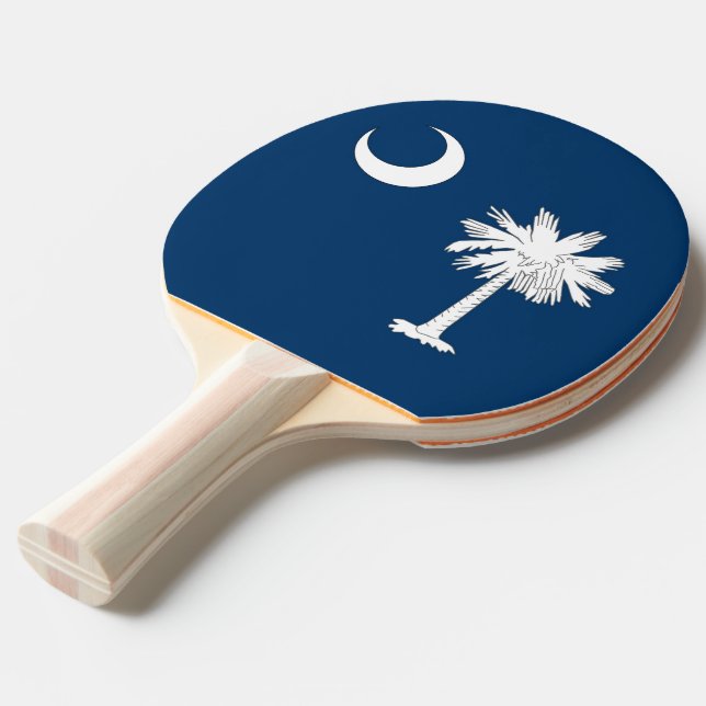 Ping Pong Paddle mit Flag South Carolina, USA Tischtennis Schläger (Vorderseite)