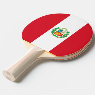 Ping Pong Paddle mit Flag von Peru Tischtennis Schläger
