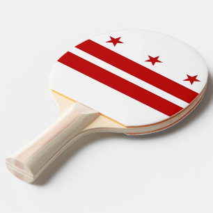 Ping Pong Paddle mit Flag Washington DC, USA Tischtennis Schläger