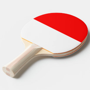 Ping Pong Paddle mit Flagge Indonesiens Tischtennis Schläger
