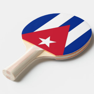 Ping Pong Paddle mit Flagge Kubas Tischtennis Schläger