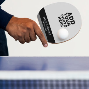 Ping Pong Paddle mit Foto und Name Tischtennis Schläger