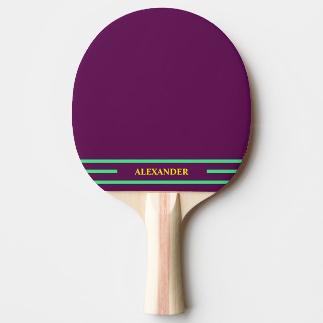 Ping Pong Paddle mit Initialen Tischtennis Schläger (Vorderseite)