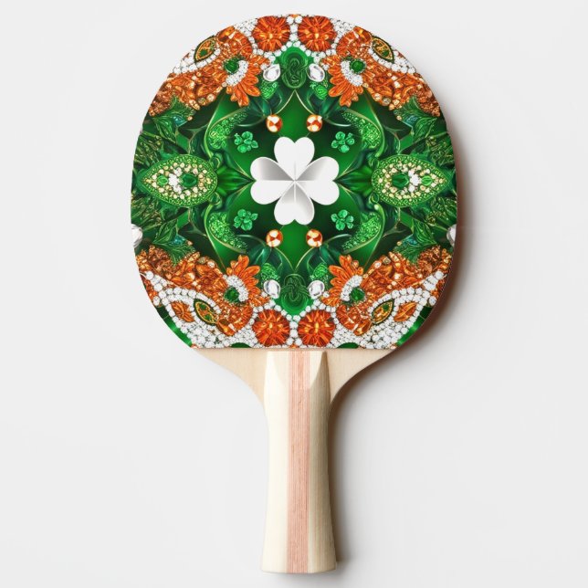 Ping Pong Paddle mit Irish Colors Tischtennis Schläger (Rückseite)
