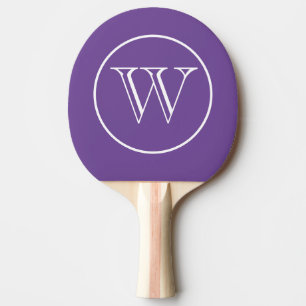 Ping Pong Paddle Monogram Letter Tischtennis Schläger