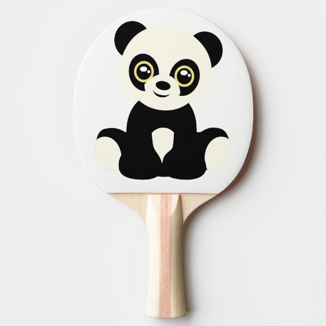 Ping Pong Paddle. Panda. Tischtennis Schläger (Vorderseite)