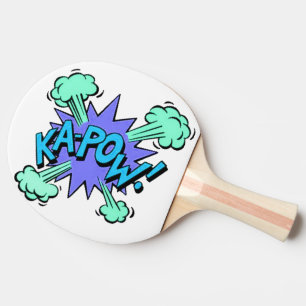 Ping Pong Paddle - Pop Art Ka-Pow Tischtennis Schläger