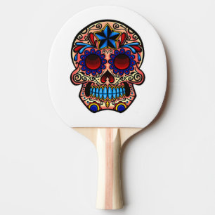 Ping Pong Paddle/Skull Tischtennis Schläger
