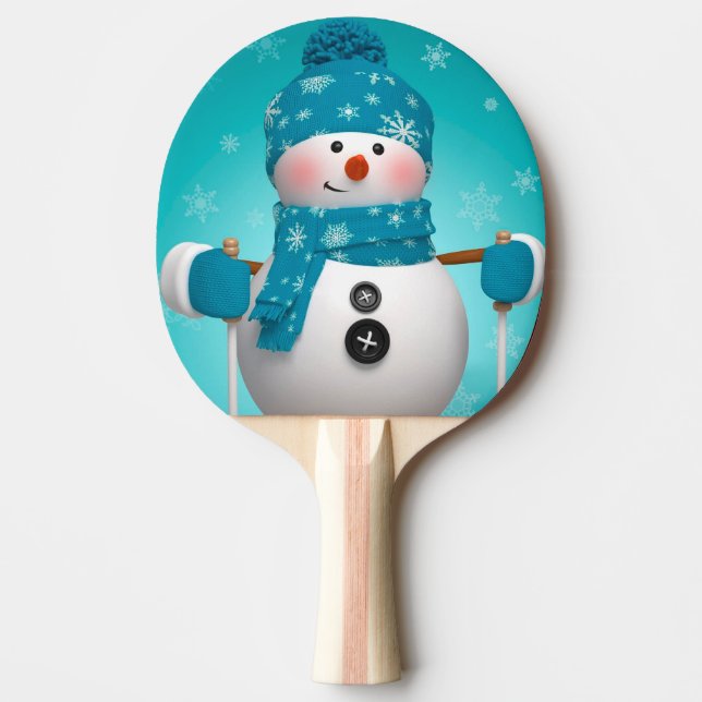 Ping Pong Paddle/Snowman Tischtennis Schläger (Vorderseite)