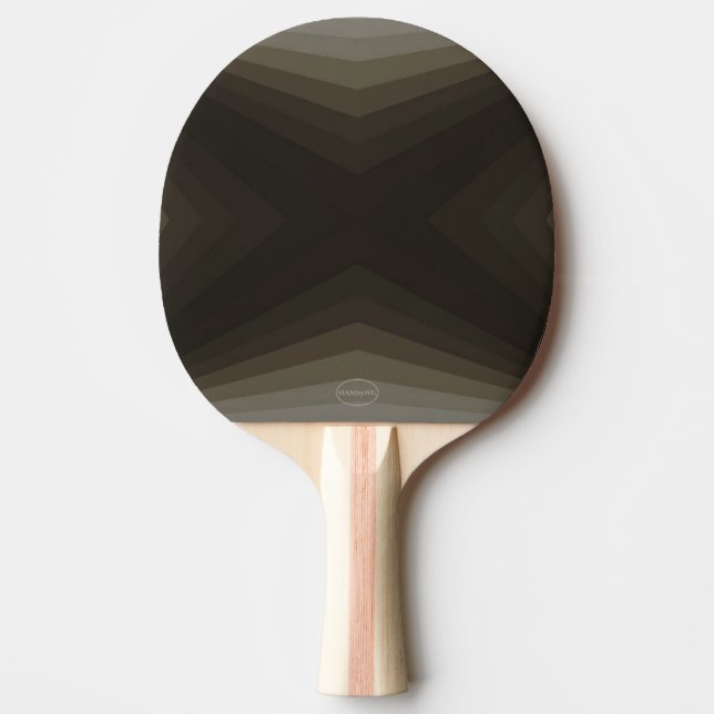 Ping-Pong Paddle - Taupe Brown Gradient - HAMbyWG Tischtennis Schläger (Vorderseite)