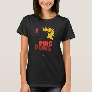 Ping Pong Paddle Tischtennis Tischtennis ninj T-Shirt