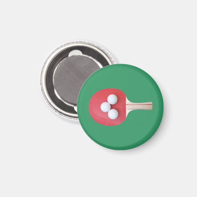 Ping Pong Paddle und Balls Magnet (Vorderseite/Rückseite)