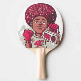 Ping Pong Paddle – YOUTH Power Afro & Boombox  Tischtennis Schläger