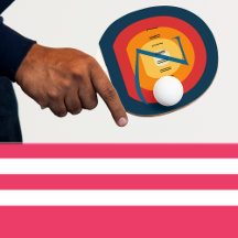 Ping Pong Personalisiert bearbeitbarer Name Initia