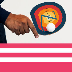 Ping Pong Personalisiert bearbeitbarer Name Initia Tischtennis Schläger