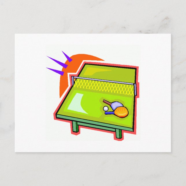 Ping Pong Postkarte (Vorderseite)