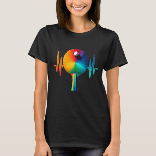 Ping-Pong-Puls-Tischtennis-Herzschlag-EKG-lang T-Shirt