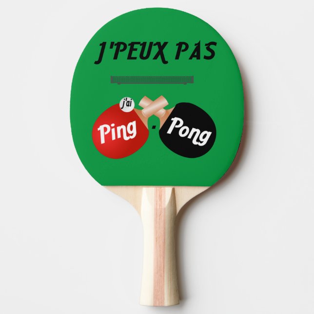 Ping-Pong-Schläger. Ich kann nicht. Tischtennis Schläger (Vorderseite)