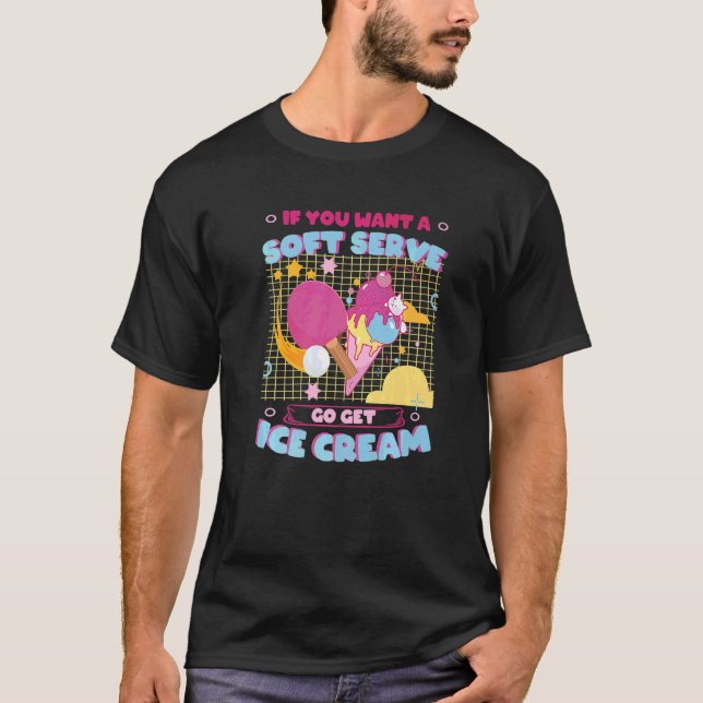 Ping Pong Soft Serve Go Tischtennis T-Shirt (Vorderseite)