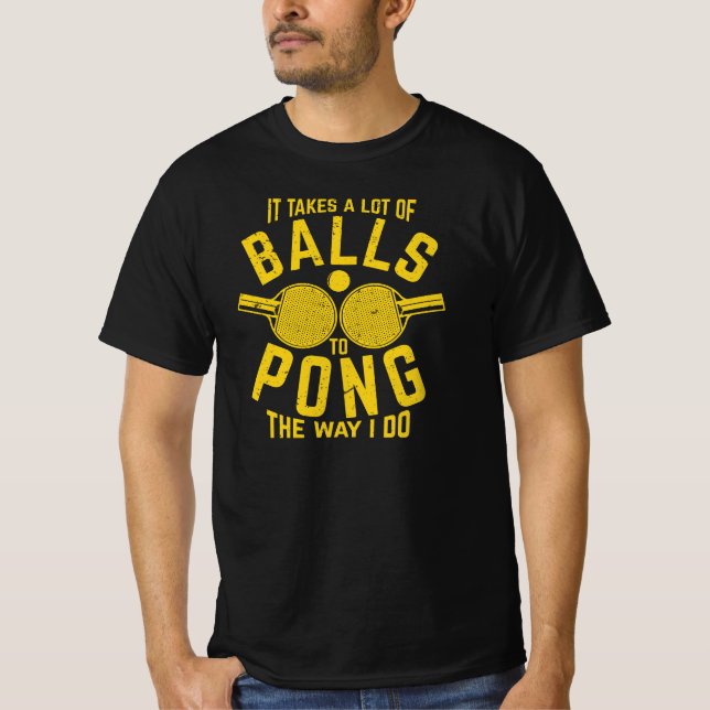 Ping pong, table tennis T-Shirt (Vorderseite)
