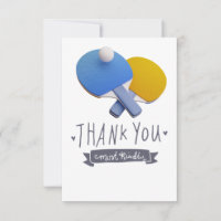 Ping Pong Thema Danke Karte