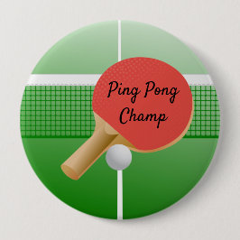 Ping Pong Tischtennis Design Button