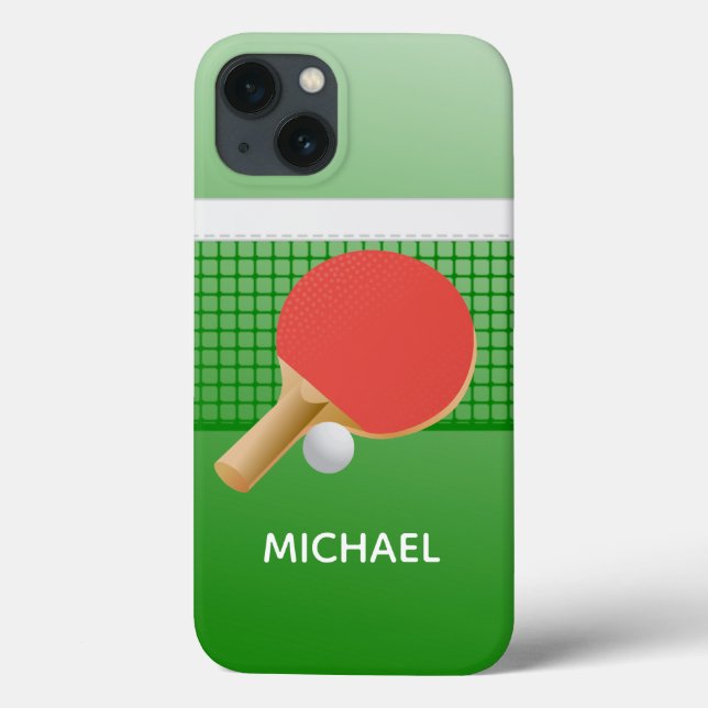 Ping Pong Tischtennis Design Smartphone Case (Rückseite)