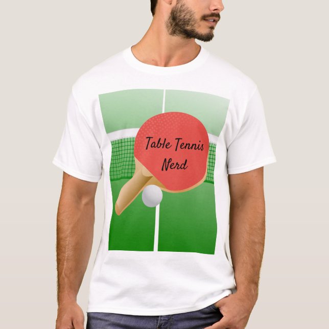 Ping Pong Tischtennis Design T - Shirt (Vorderseite)