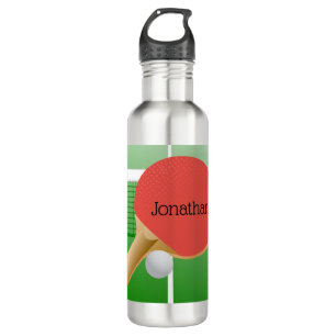 Ping Pong Tischtennis Design Wasserflasche Edelstahlflasche
