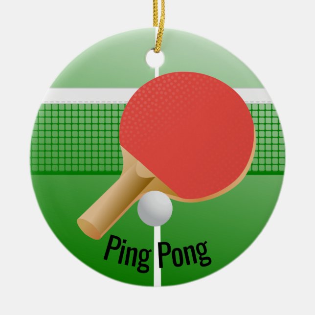 Ping Pong Tischtennis Ornament (Vorne)