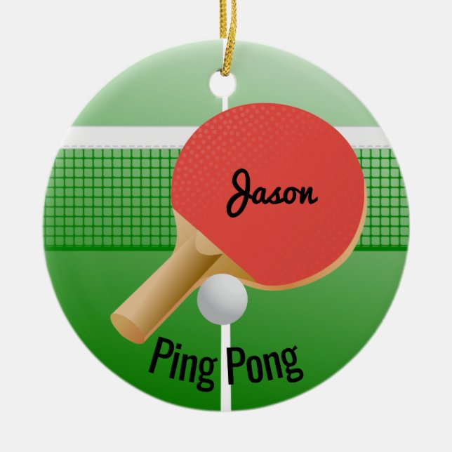 Ping Pong Tischtennis Ornament (Vorne)