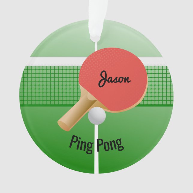 Ping Pong Tischtennis Ornament (Vorderseite)