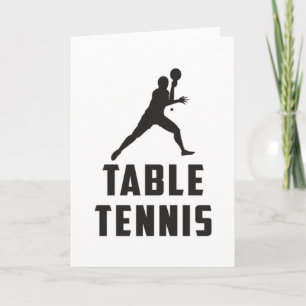 Ping Pong Tischtennis Paddle Spieler Geschenk Idee Karte