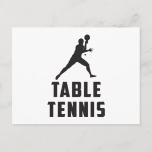 Ping Pong Tischtennis Paddle Spieler Geschenk Idee Postkarte