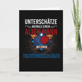 Ping Pong Tischtennis Spieler für Spieler Karte