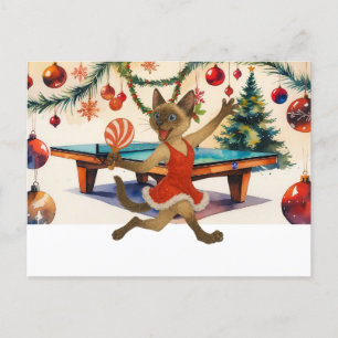 Ping Pong Weihnachten Gedicht für siamesische Katz