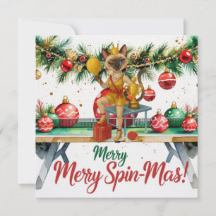 Ping Pong Weihnachten Gedicht für siamesische Katz