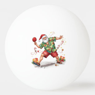 Ping Pong Weihnachten mit dem Weihnachtsmann Tischtennisball