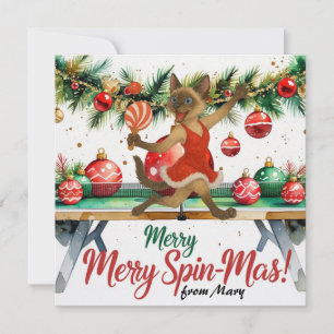 Ping Pong Weihnachten Thema für Cat Lovers Urlaub