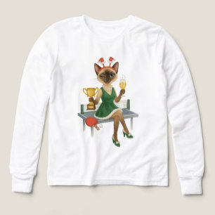 Ping Pong Weihnachten Thema für Katzenliebhaber