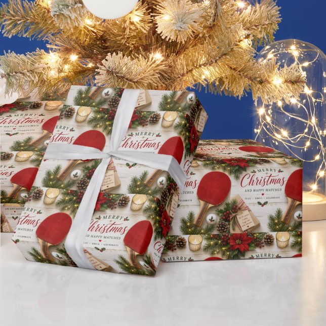 Ping-Pong-Weihnachtsthema  Geschenkpapier (Feiertage)