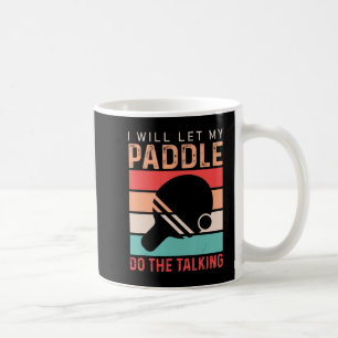 Ping Pong werde ich mein Paddel Gelassen, um das G Kaffeetasse
