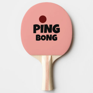 Ping-Pong-Wortspiel-Schläger. Geschenk Tischtennis Schläger