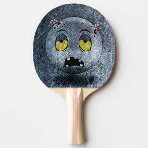 Ping Pong Zombiemoji Vintage Tischtennis Schläger